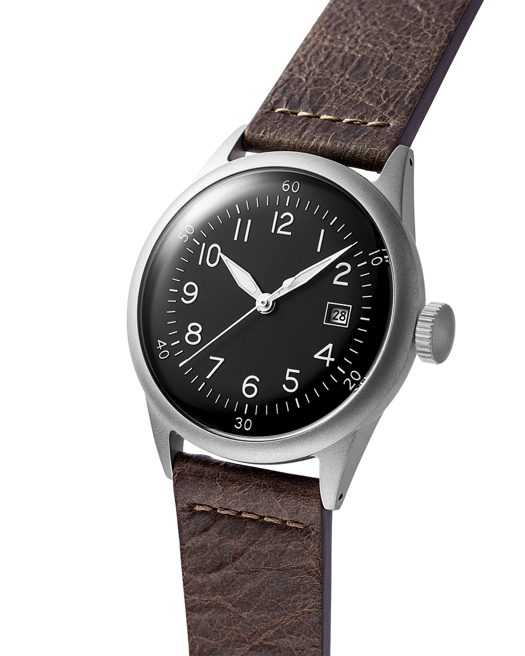 A-11 Tactical Black / Leather Black Dial