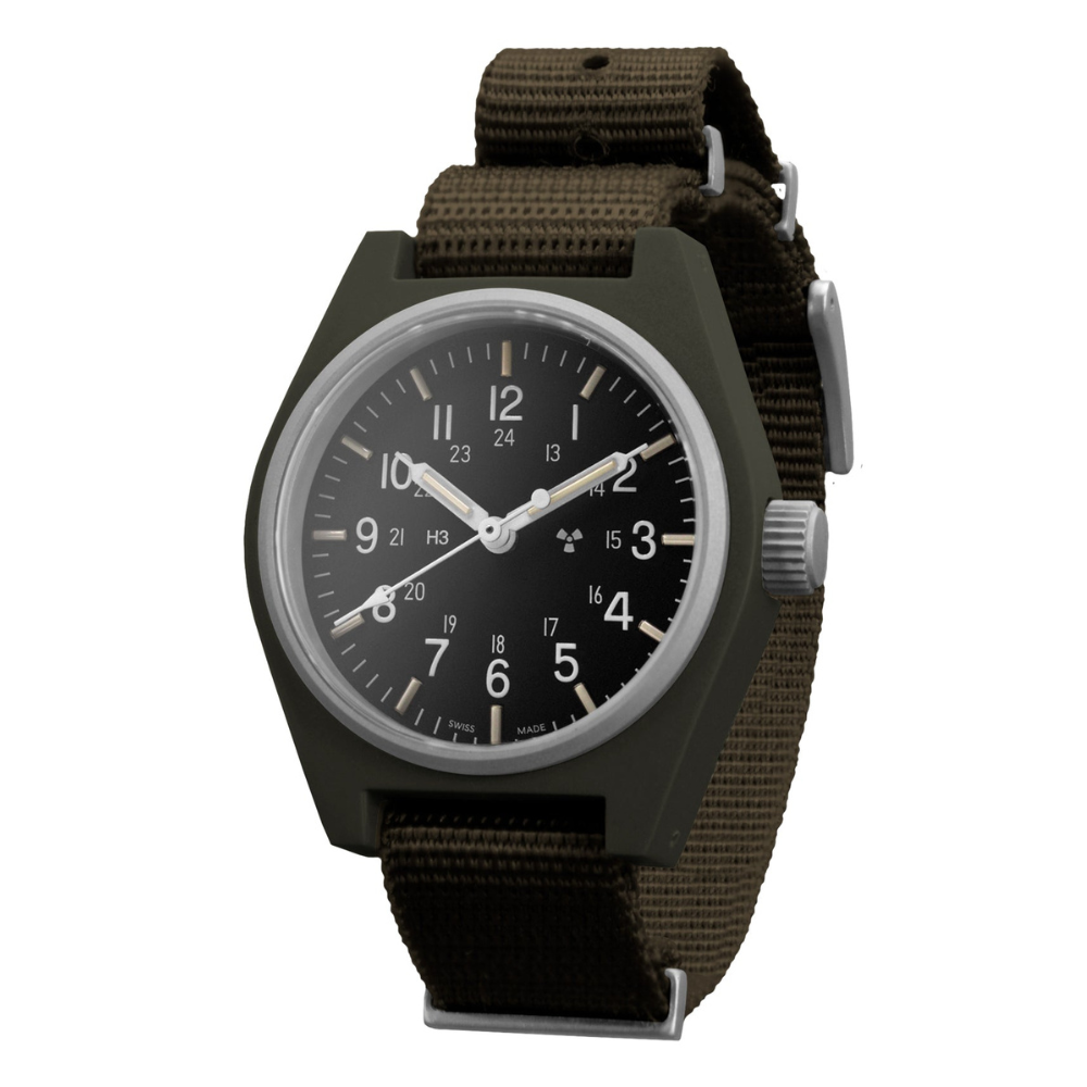 General Purpose Quartz Black Sterile/Def Std Matte Black Dial