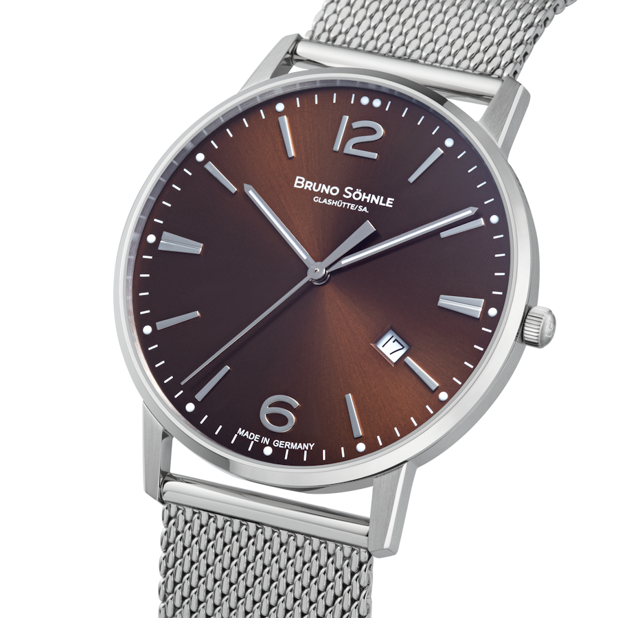 Stuttgart III Big Stuttgart III Big Brown Dial / Stainless Steel Mesh Bracelet B
