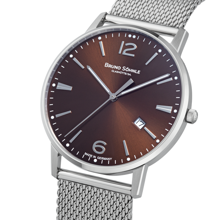 Stuttgart III Big Stuttgart III Big Brown Dial / Stainless Steel Mesh Bracelet B