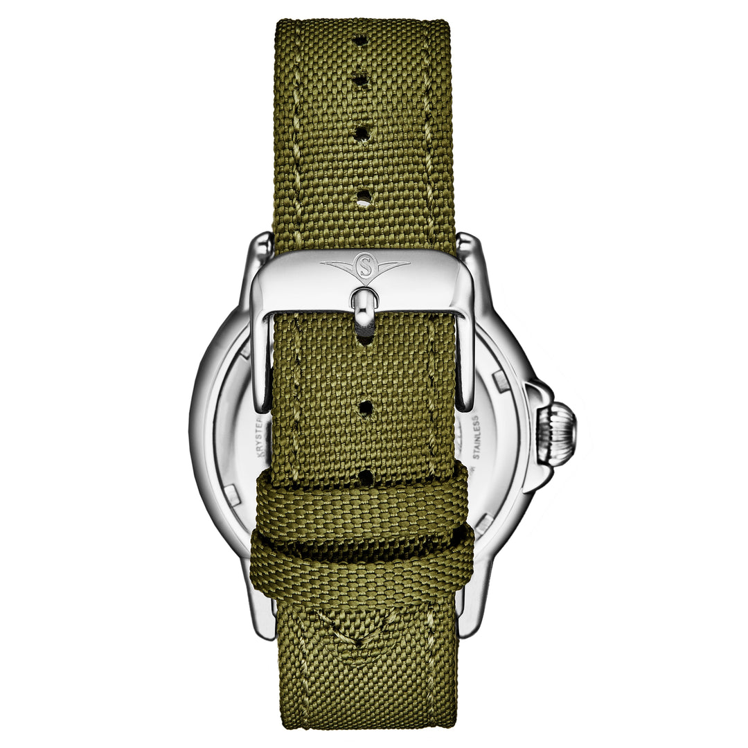 Explorer 4041 Quartz 40mm Diver Green Leather