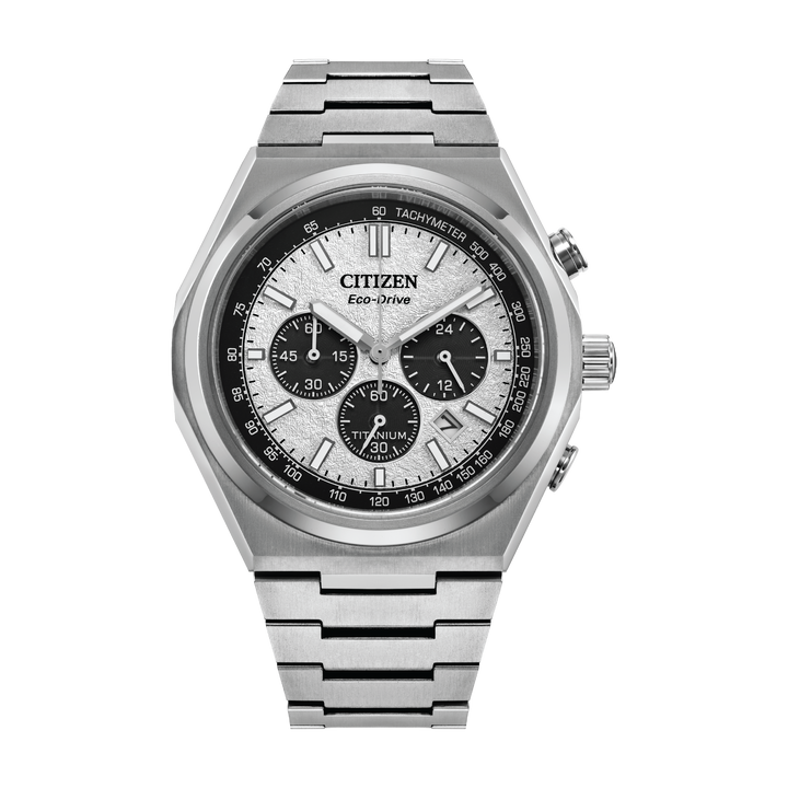 Zenshin Chrono Silver / Super Titanium | Silver Dial