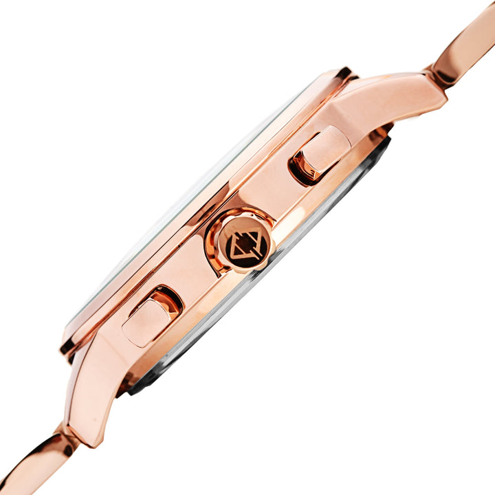 AK1071RGBU-Casual Rose Gold/Stainless Steel | Blue Dial