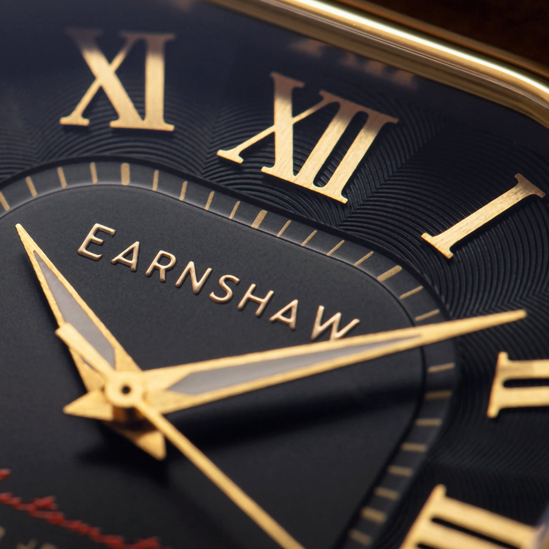 Coussin Automatic Black / Brown Genuine Leather | Black Dial