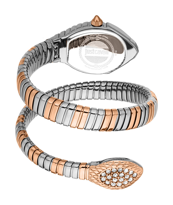 Snake 21.5mm / Silver / Silver and Rose Gold | Silver Dial