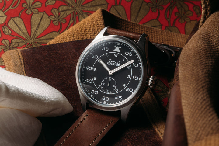 Heritage Aviator 2750 Series SS / Black / Brown | Black Dial