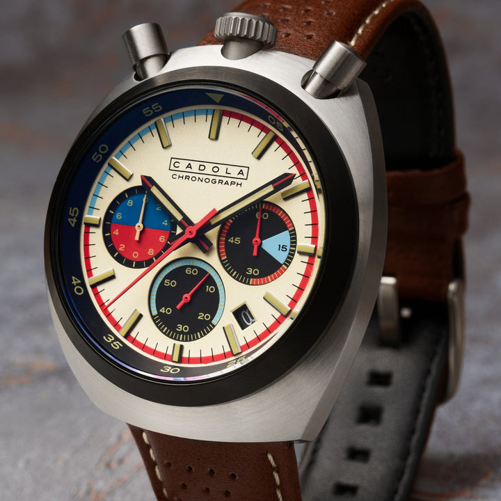 Testa Di Toro Chronograph Cream / Leather | Cream Dial