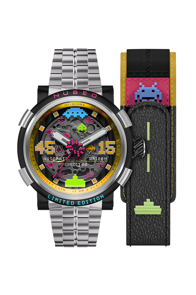 Orion Automatic Space Invaders Limited Edition Black / Stainless Steel | Black D