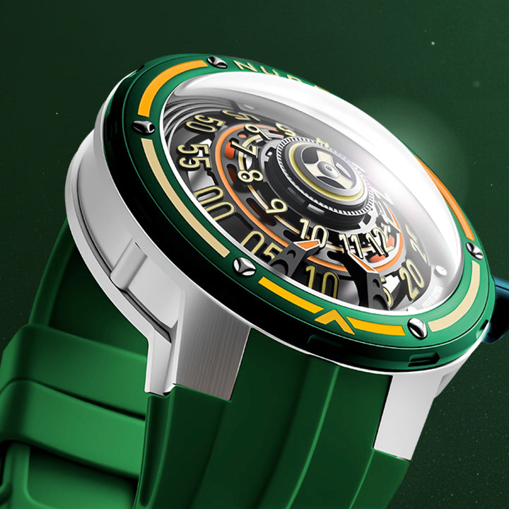 Orbiter Automatic Limited Edition Green / Silicone Strap | Green Dial