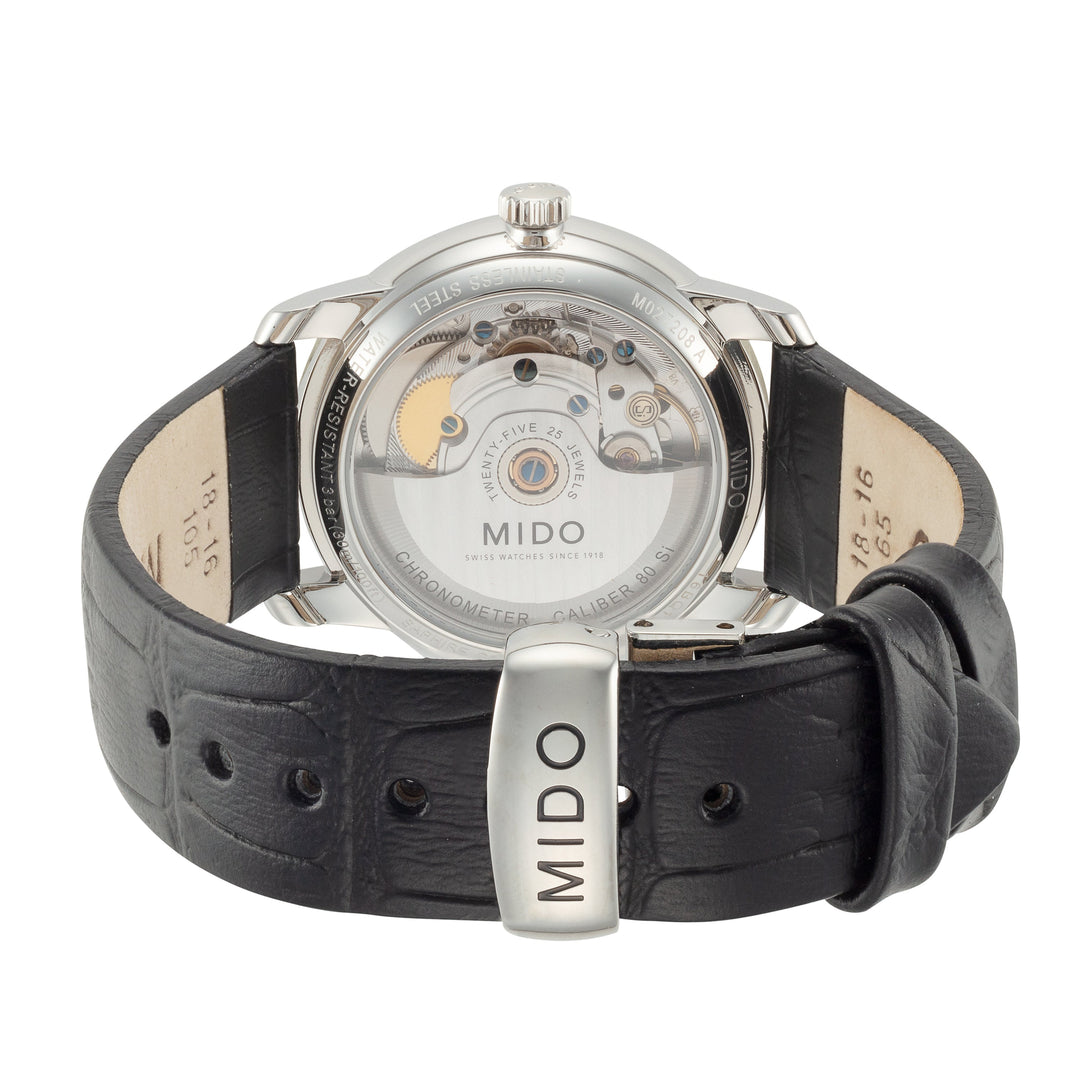 Baroncelli III 34mm / Mother-of-Pearl / Black | Mother-Of-Pearl Dial