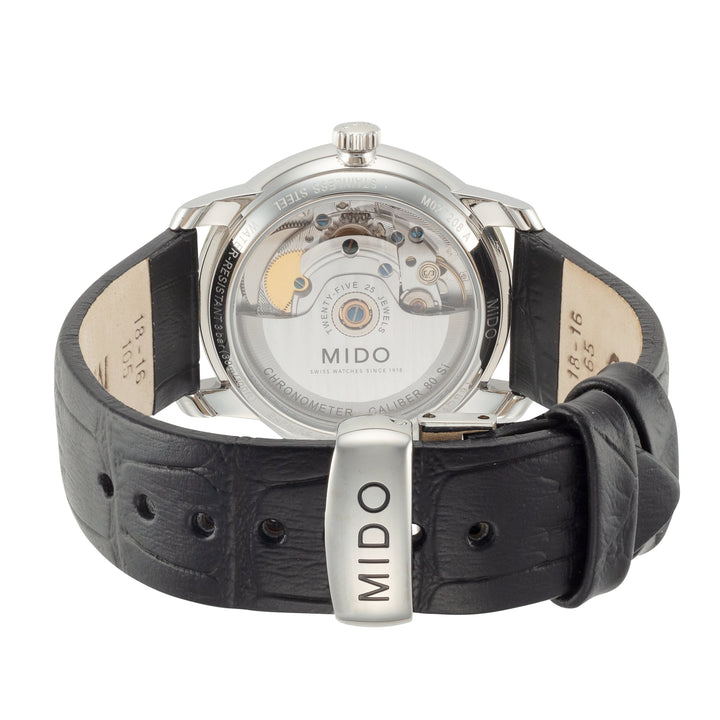 Baroncelli III 34mm / Mother-of-Pearl / Black | Mother-Of-Pearl Dial