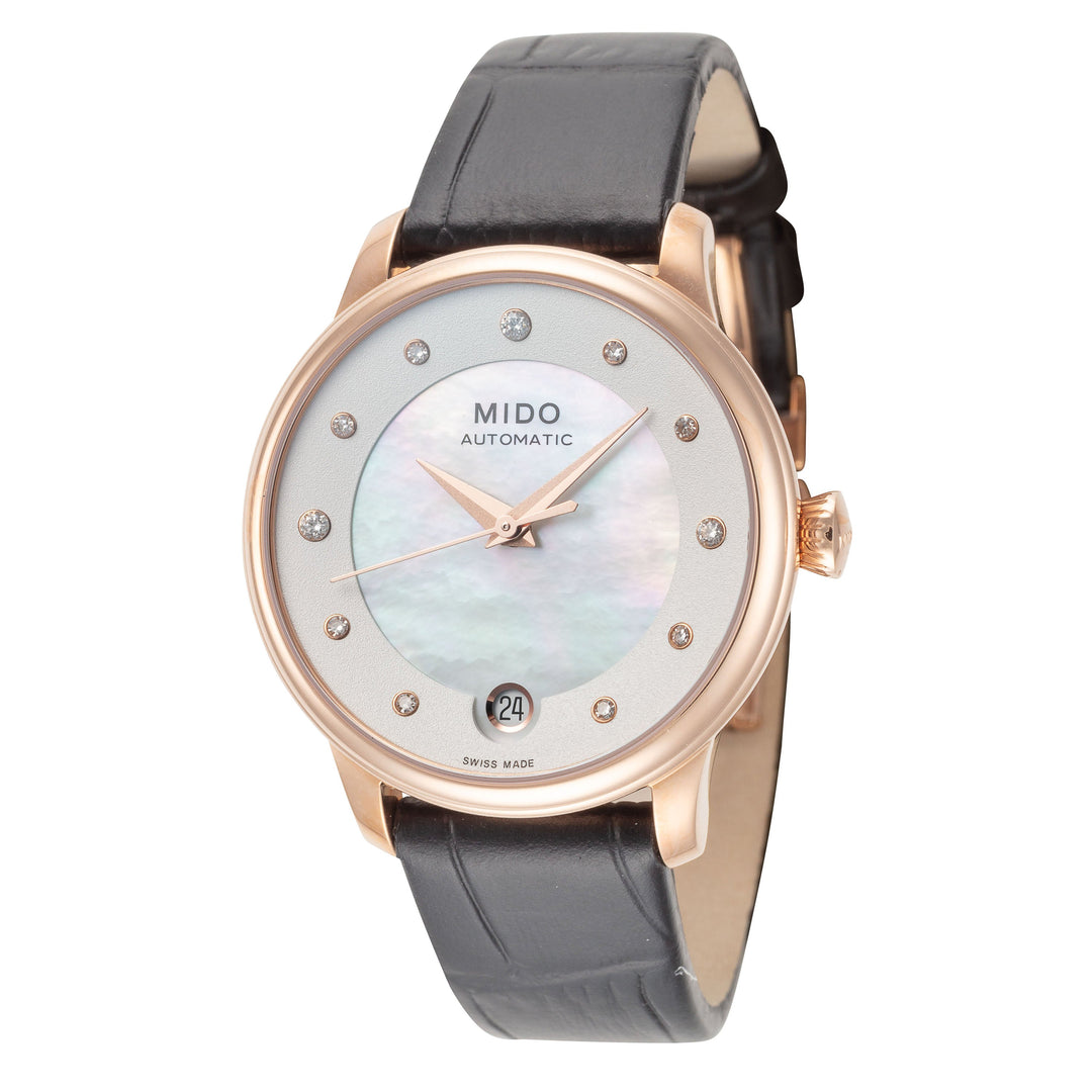 Baroncelli II 33mm / White / Black White Dial