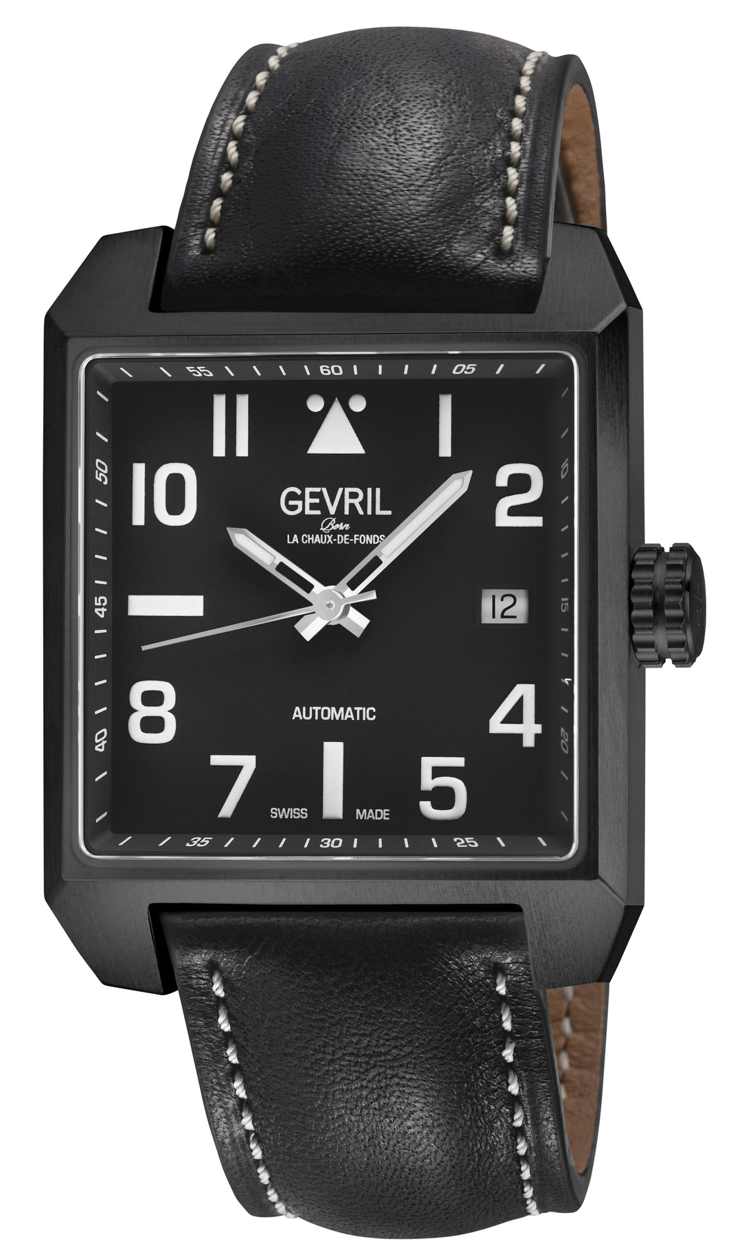 Herald Square Black Dial / Black Leather Strap Black Dial