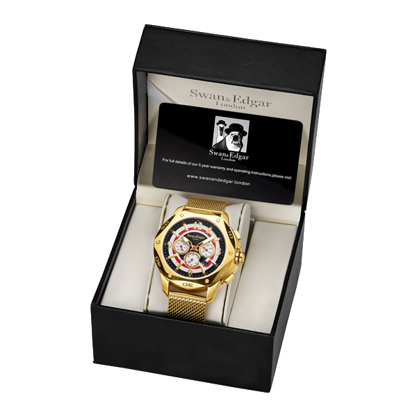 Sports Target Automatic Gold/Milanese White Dial