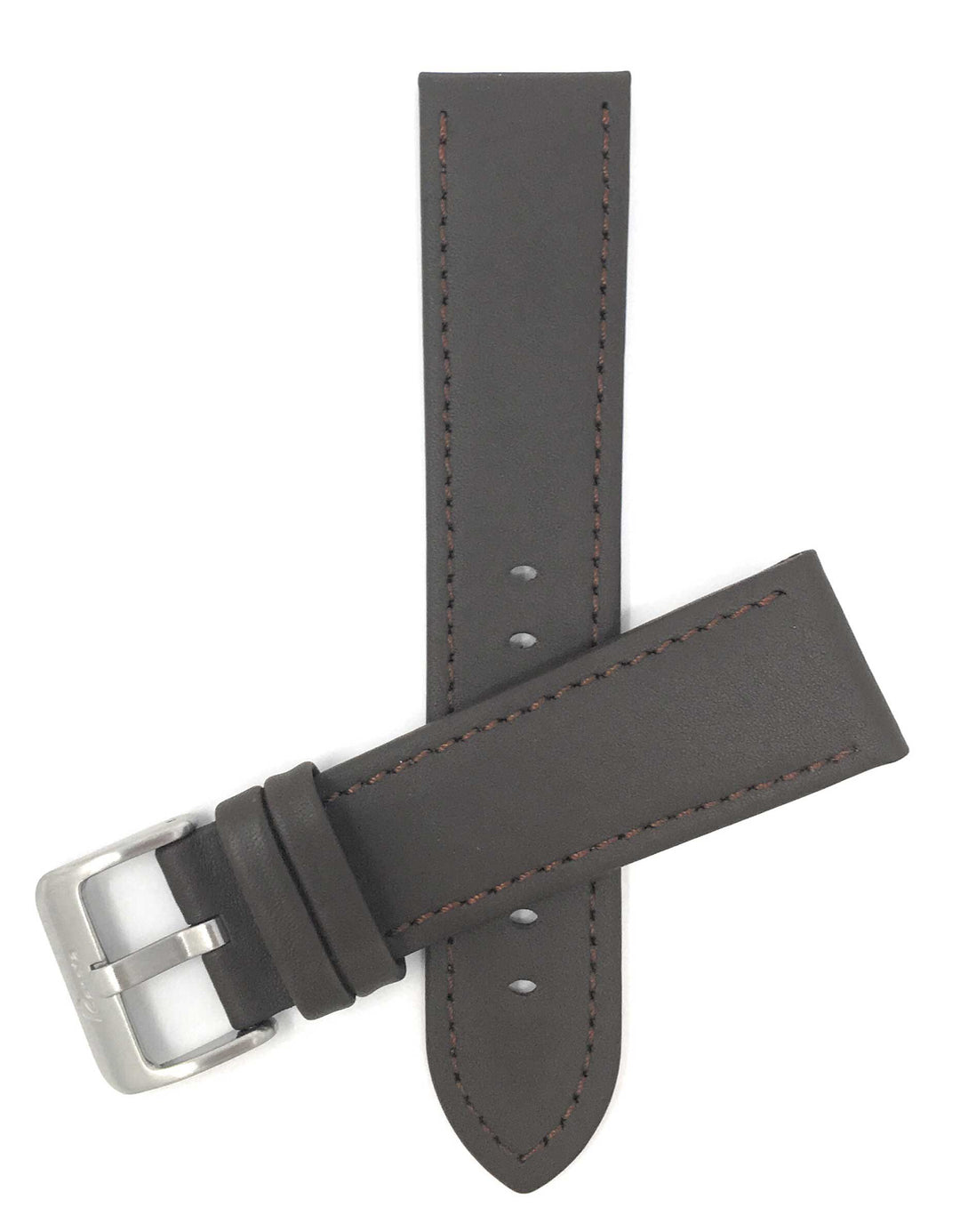423 | 18mm Brown Italian Leather Watch Band - Classic - Semi-Padded 18mm / Brown