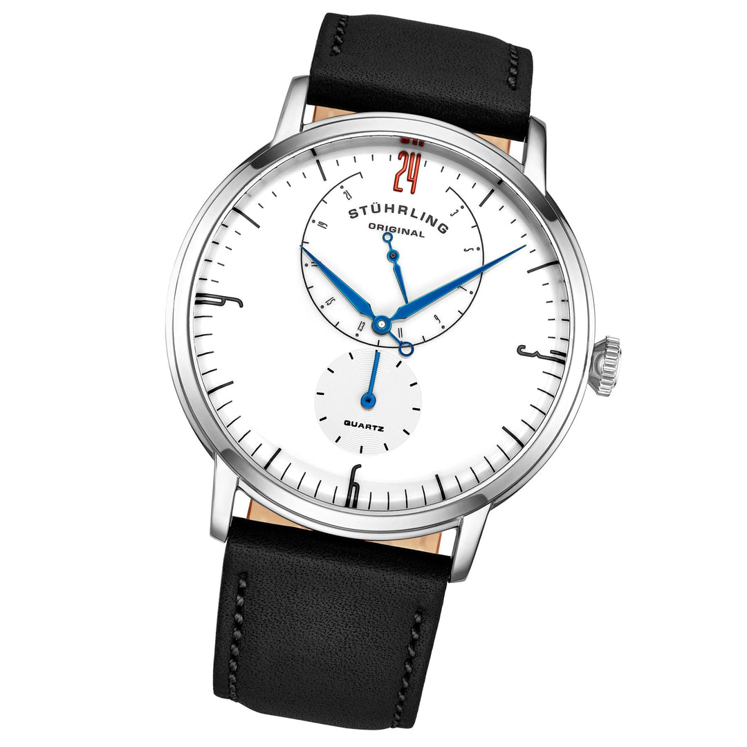 Symphony Black/Leather/White Dial/Silver Case 3969.2 | White Dial