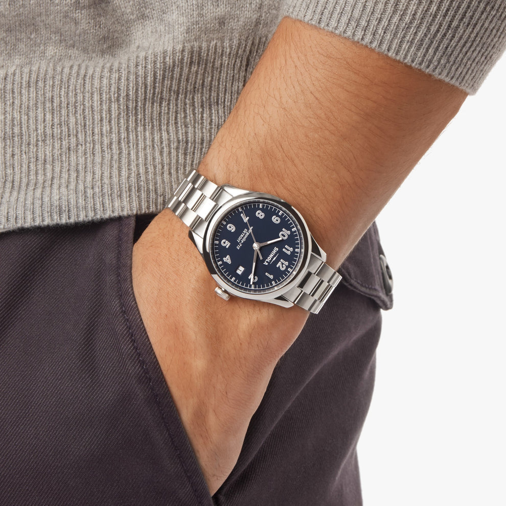 Vinton 38mm Blue | Blue Dial