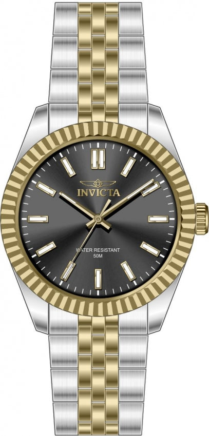 Specialty Black Dial / Two-Tone Silver-Gold Stainless Steel Bracelet Black Dial