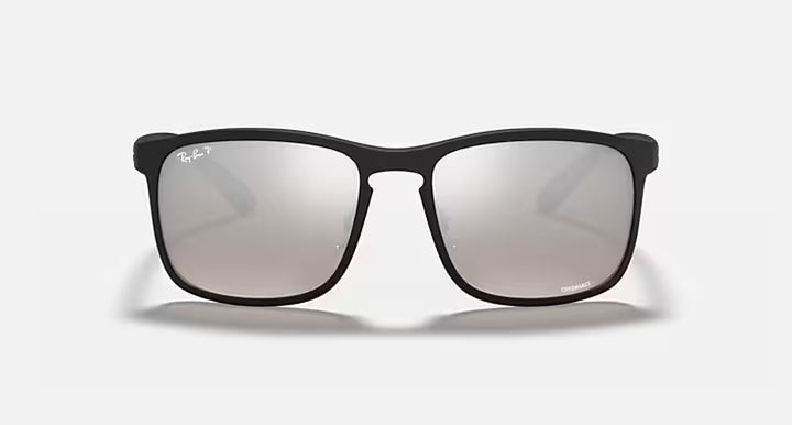 RB4264 CHROMANCE MENS / TECH-CHROMANCE / MATTE BLK - GREY MIRROR SILVER