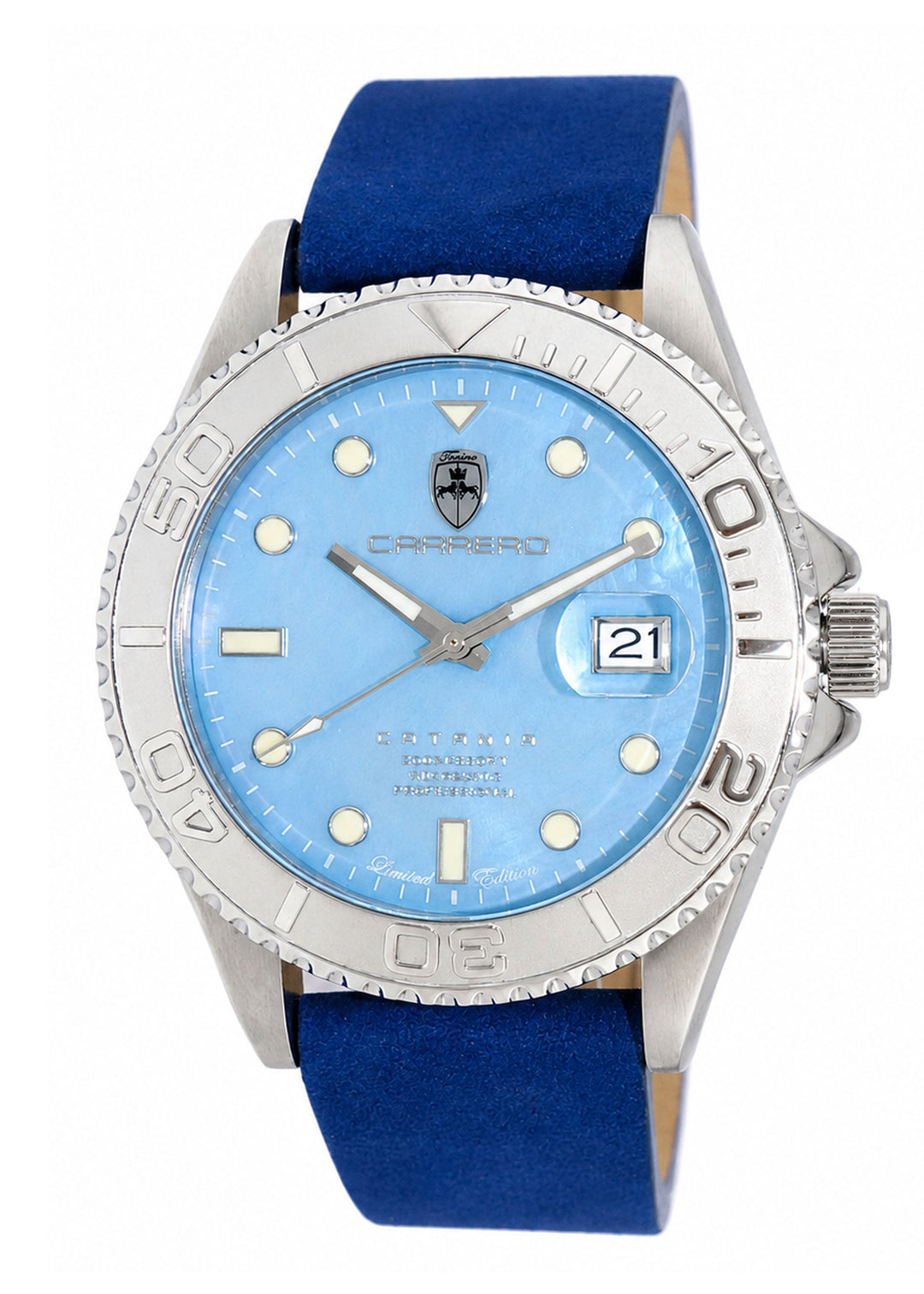 Catania MOP Silvertone-Blue/ Blue Blue Mother-of-Pearl Dial