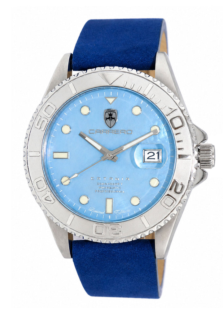 Catania MOP Silvertone-Blue/ Blue Blue Mother-of-Pearl Dial
