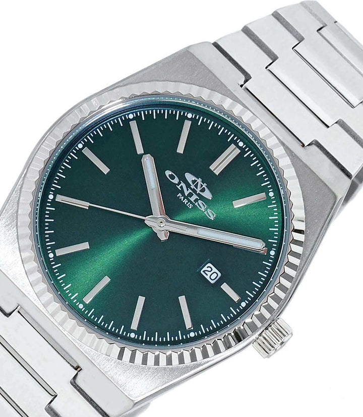 Stratos Date Green Dial / Stainless Steel Bracelet Green Dial