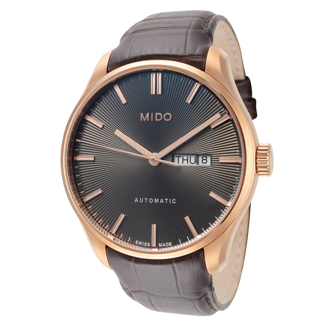 Belluna II 42.5mm / Grey / Brown | Grey Dial