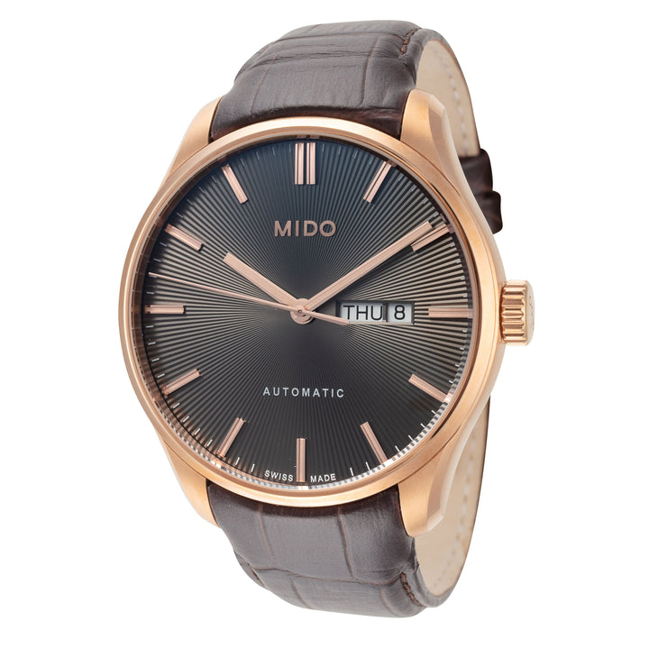 Belluna II 42.5mm / Grey / Brown | Grey Dial