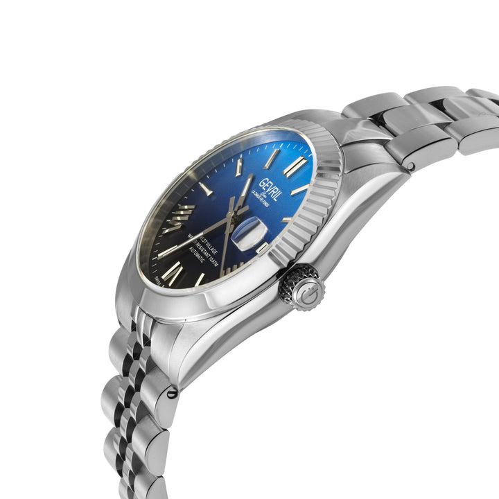West Village Fusion Elite Gevril Sellita SW200 Swiss Made Automatic Watch Cobalt