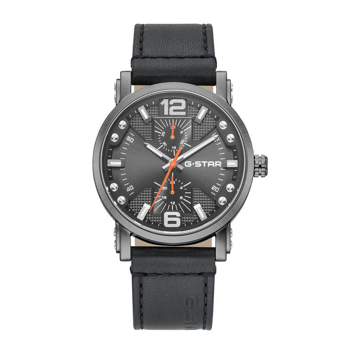 Rovic Gray Dial / Black Leather Strap Gray Dial