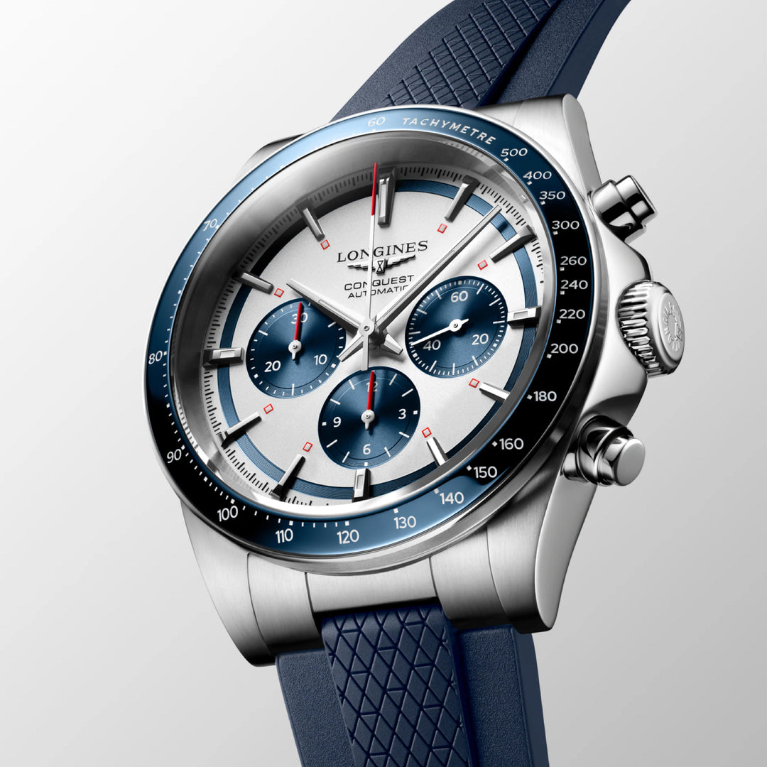 Conquest Chronograph Two-Tone / Rubber |  Dial