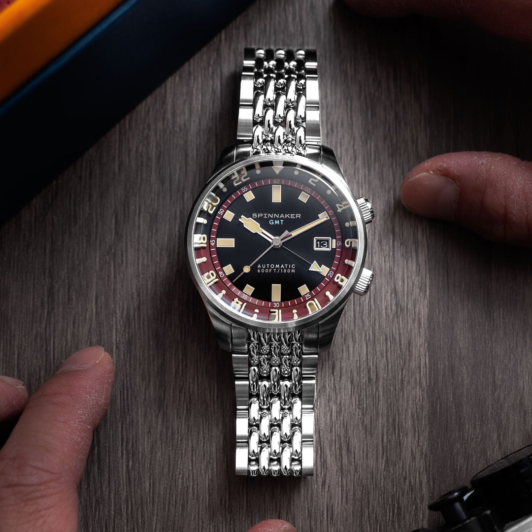 Bradner GMT Automatic Black / Stainless Steel Black Dial