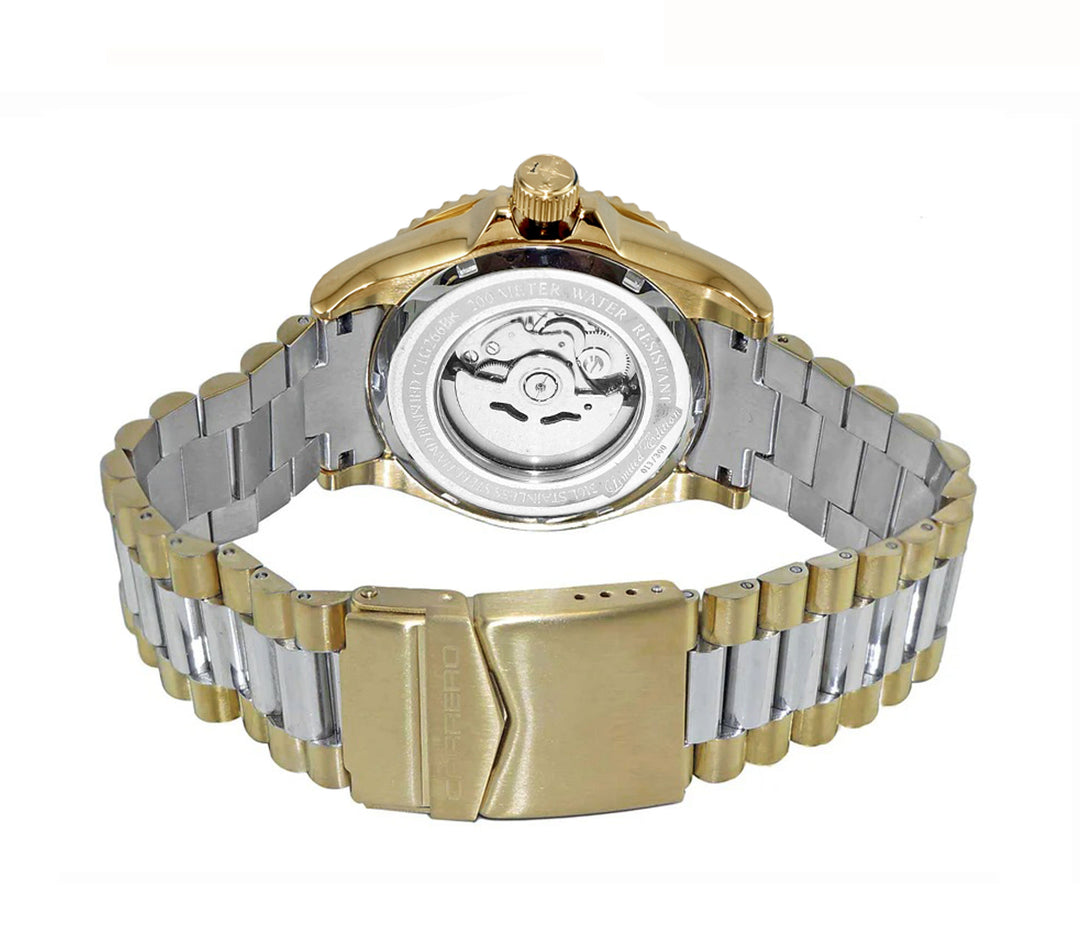 Catania MOP Goldtone-Black /TT Black Mother-of-Pearl Dial