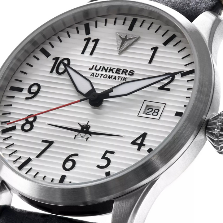 Flieger Leather / Silver Silver Dial