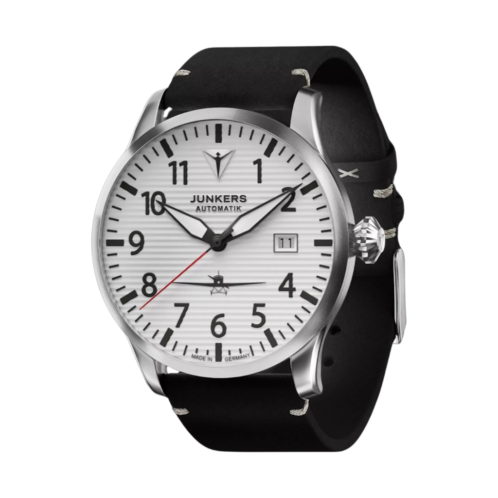 Flieger Leather / Silver Silver Dial