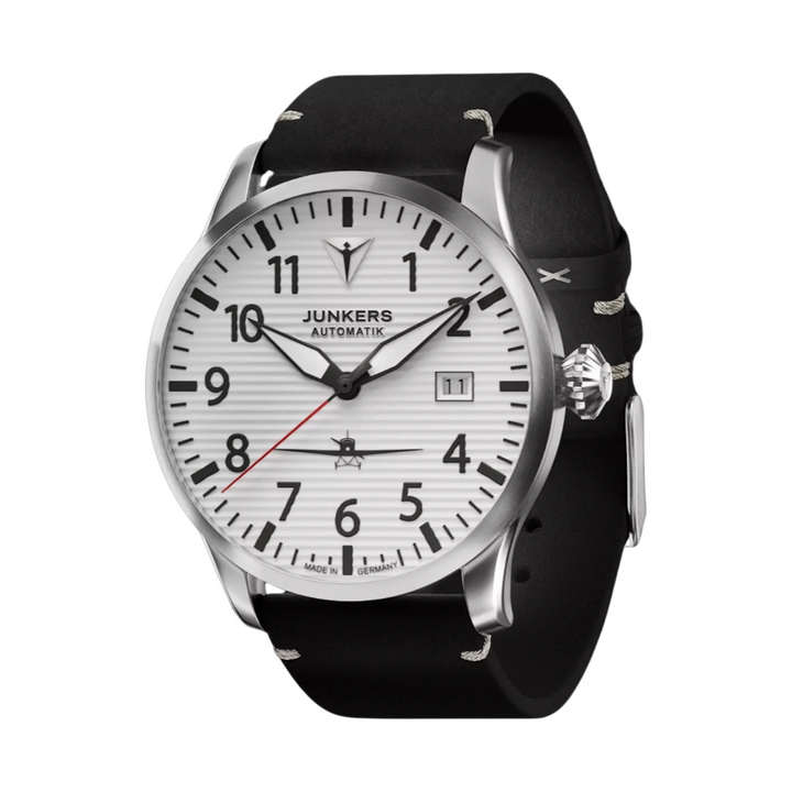 Flieger Leather / Silver Silver Dial