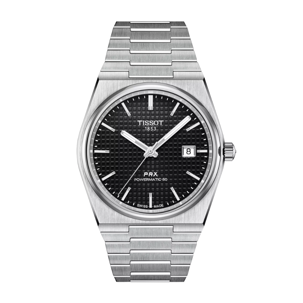 PRX Powermatic Black / Stainless Steel | Black Dial