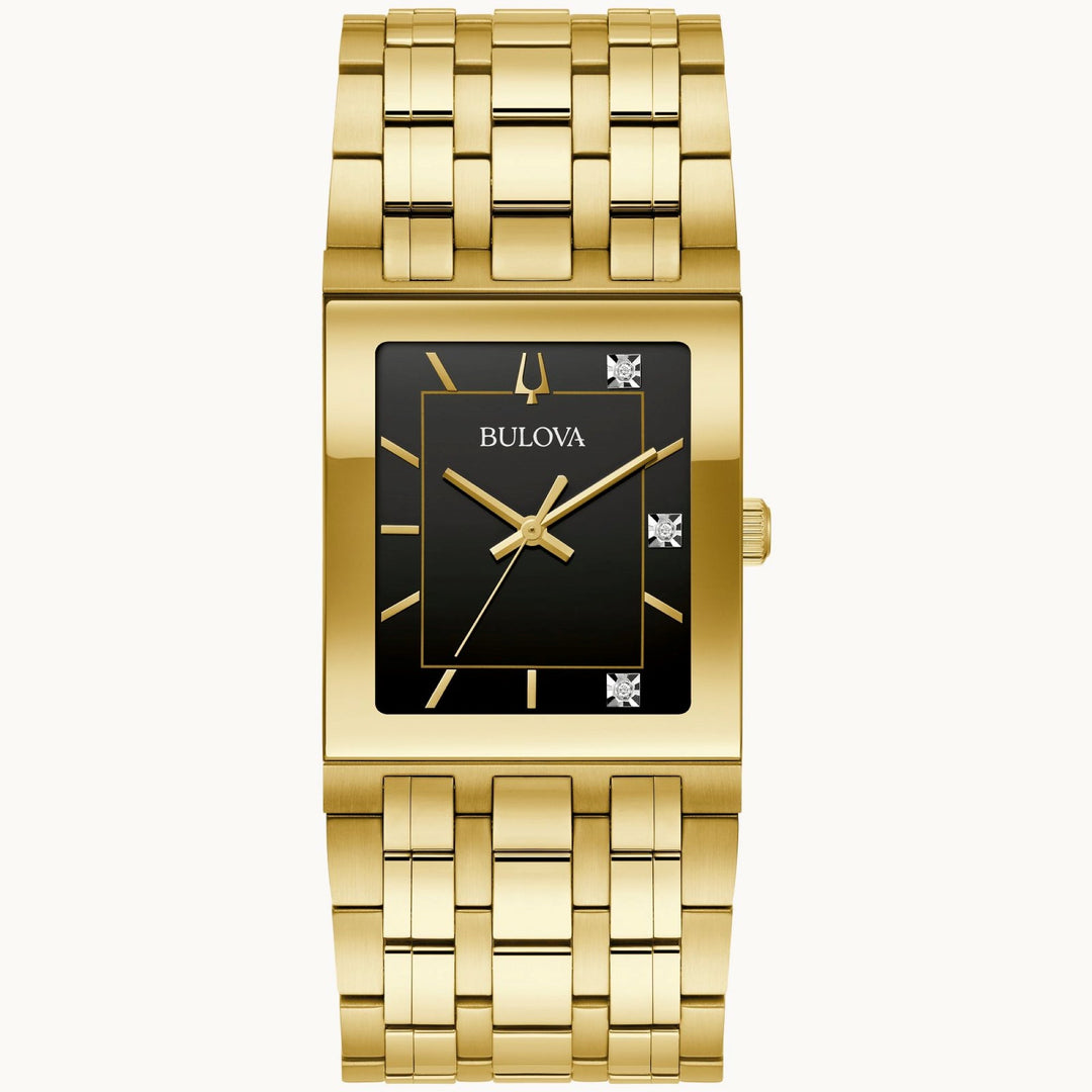 Bulova 30mm / Gold / Black | Black Dial