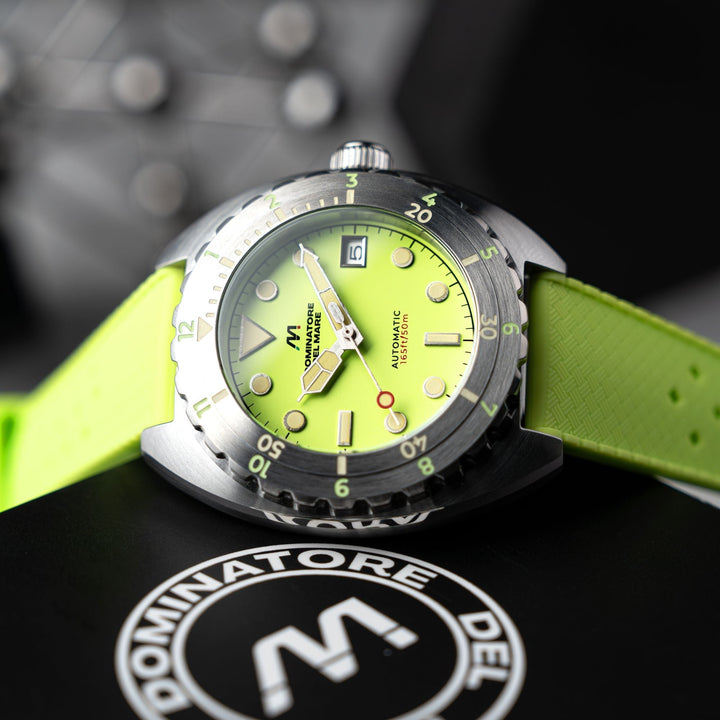 Amalfi Automatic Green / Green Silicone Green Dial