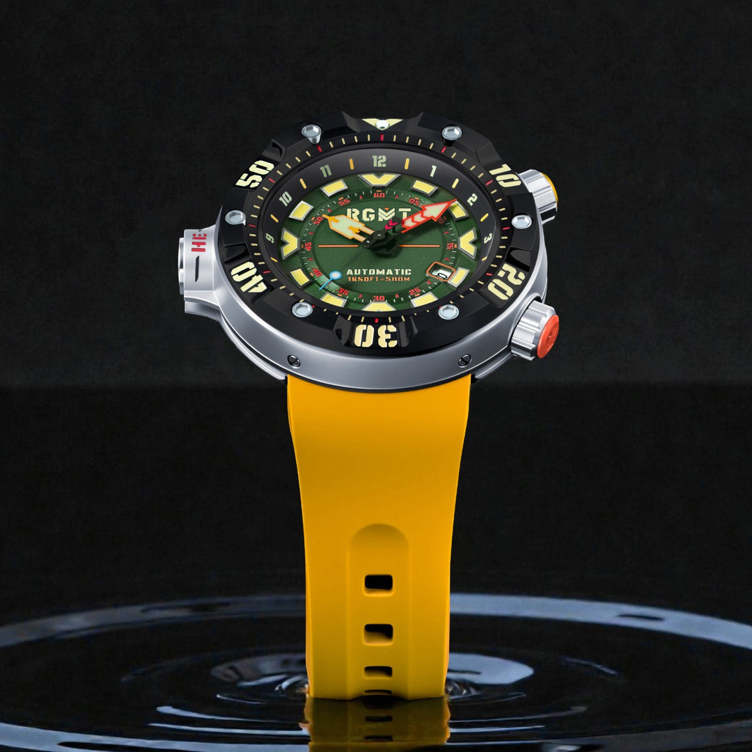 Depth Charge Automatic Green  / Silicone | Green Dial