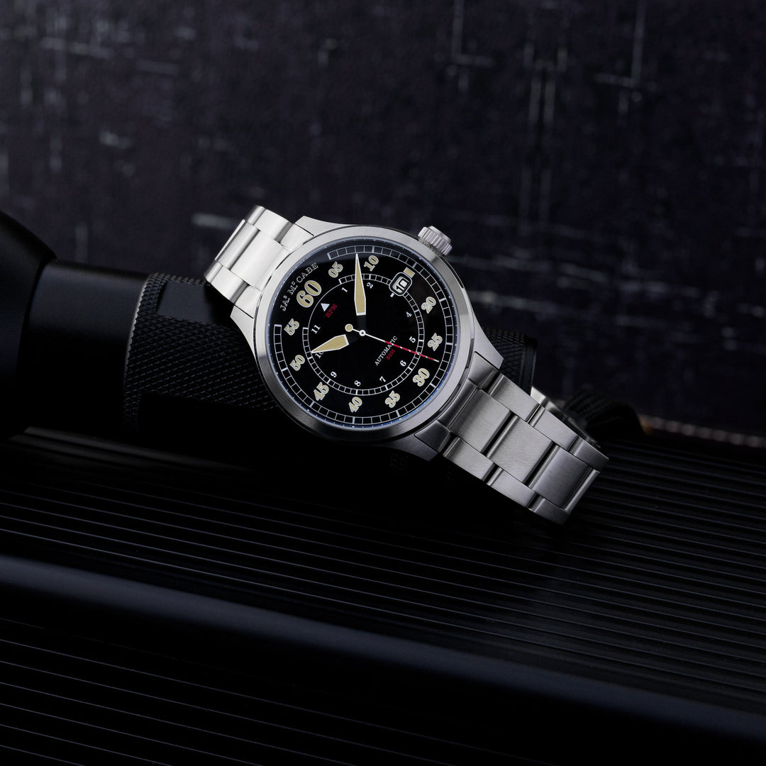 Bobber Automatic Black / Stainless Steel | Black Dial