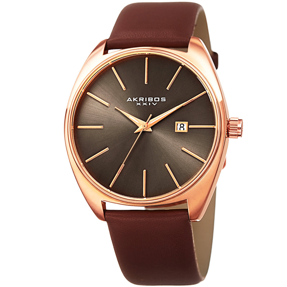 Dress-AK945RGBR Brown/Leather | Dark Grey Dial