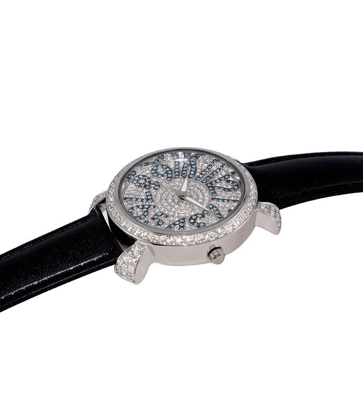 FLUSHY Silvertone/Blue | Blue Dial