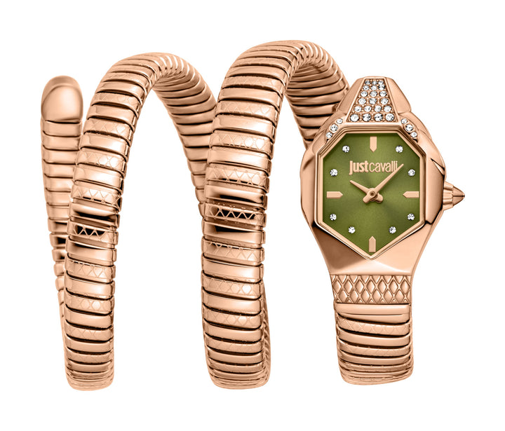 Snake 22mm / Green Mother-of-Pearl / Rose Gold | Green Mother-of-Pearl Dial