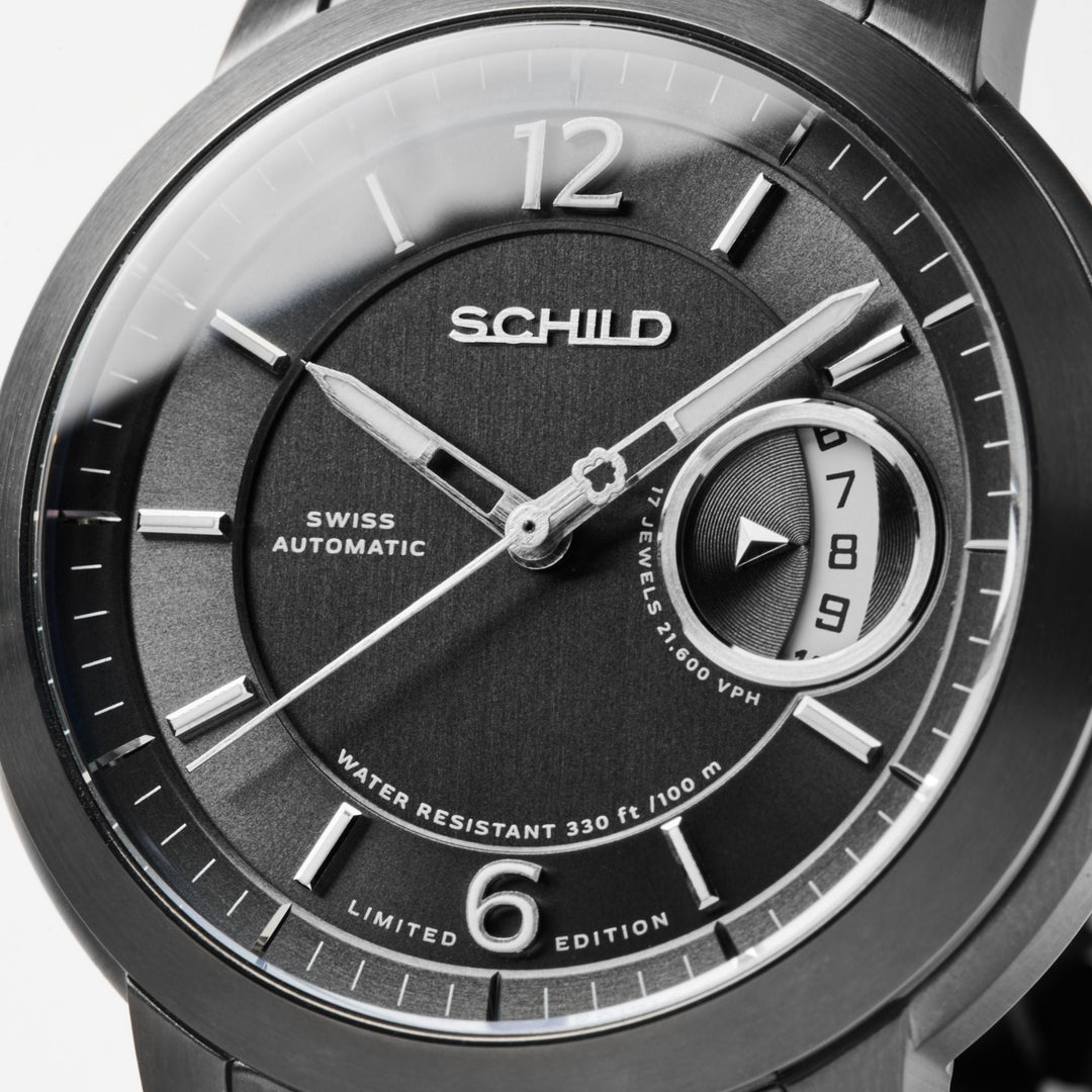 Heinrich Minimal Swiss Automatic Limited Edition Grey / Gunmetal Stainless Steel