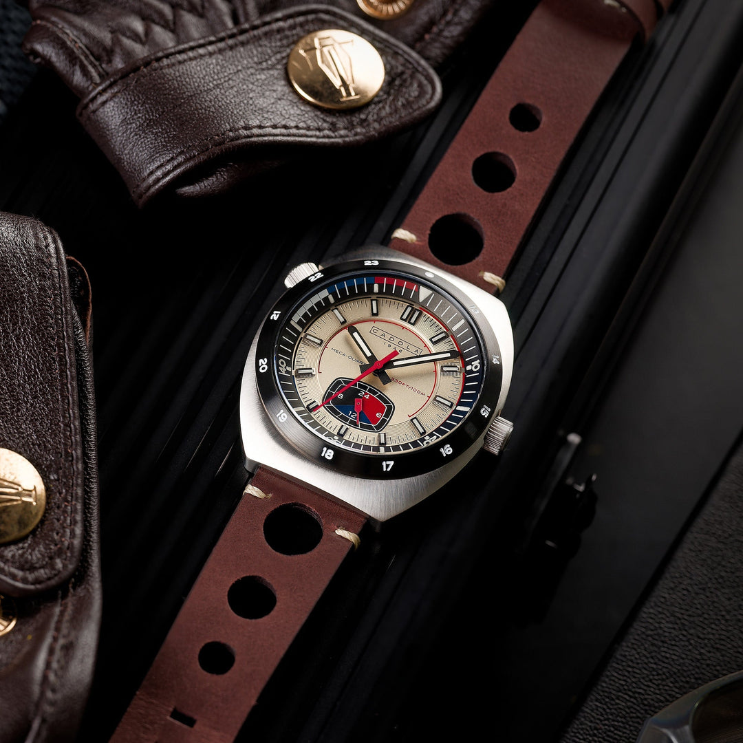 Giulia Meca Quartz GREY / Leather | Grey Dial