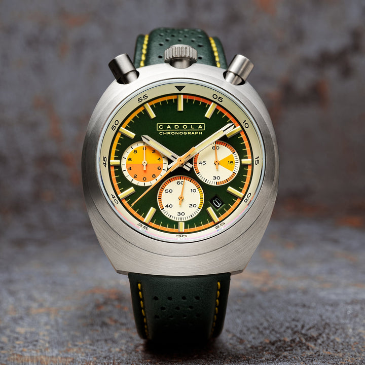 Testa Di Toro Chronograph Green / Leather | Green Dial