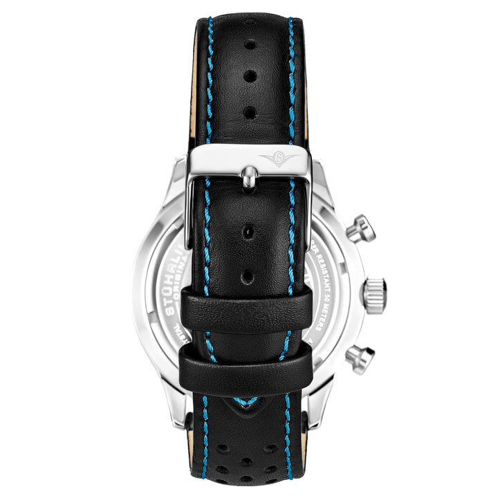 Monaco Black/Leather/Silver Dial/Silver Case | Silver Dial