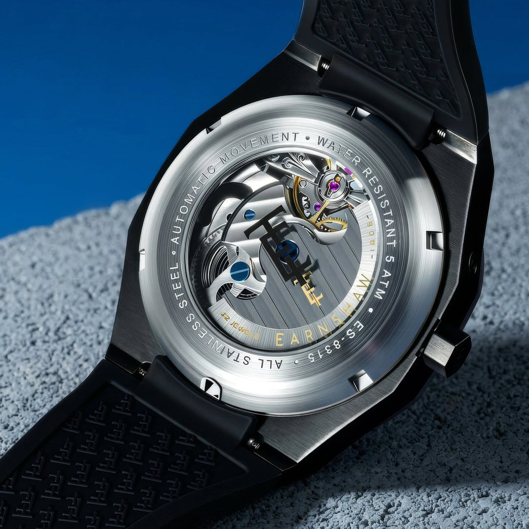 Drake Toffee Glow / Black Rubber Strap Brown Dial