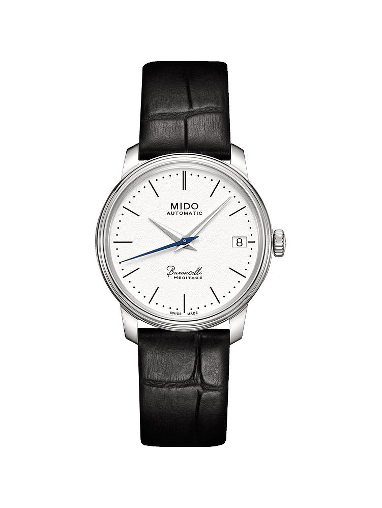 Heritage 33 mm / White / Black White Dial